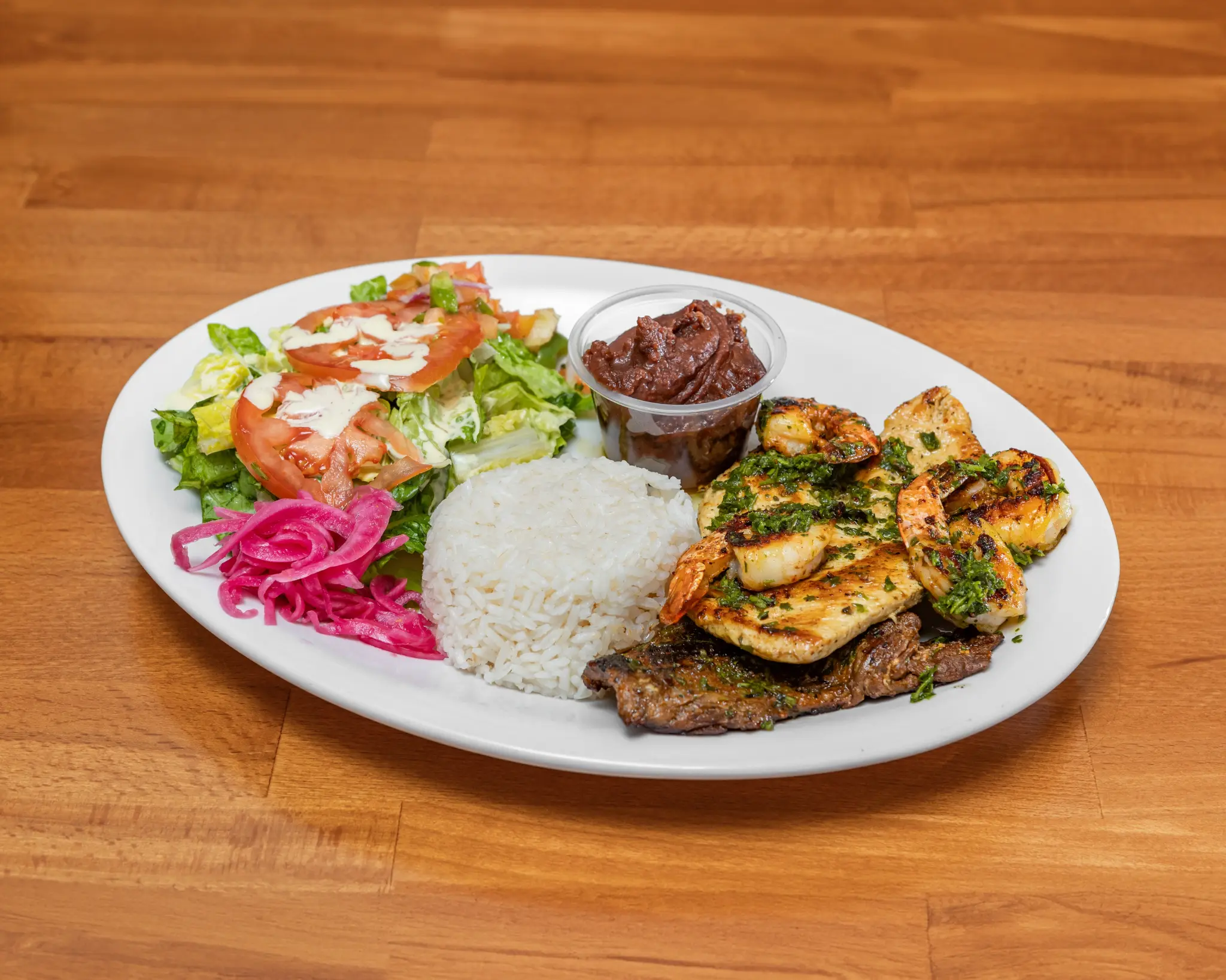 Churrasco Mixto - Mixed Grill Platter at Los Catrachos